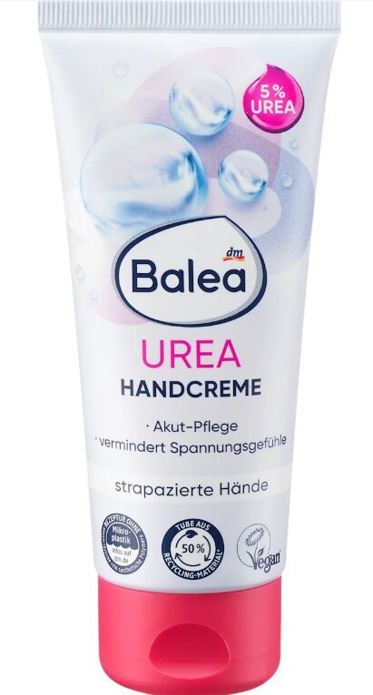 Balea roku krēms UREA, ļoti sausai ādai, 100 ml, vegāns